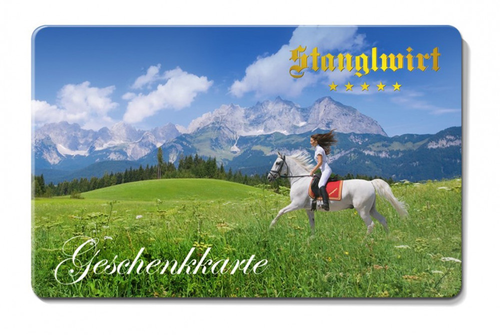 Horse riding gift card
